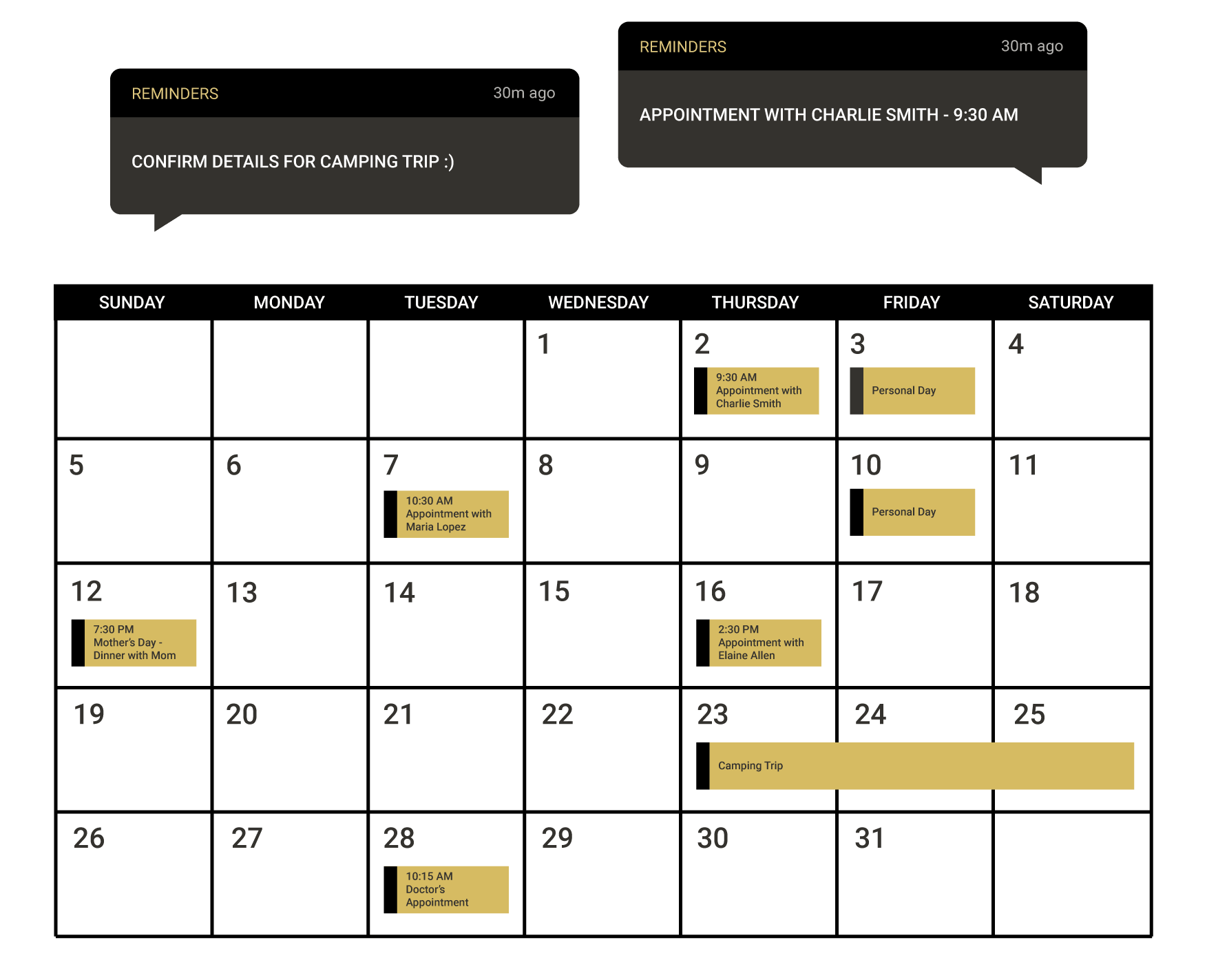 leads calendar